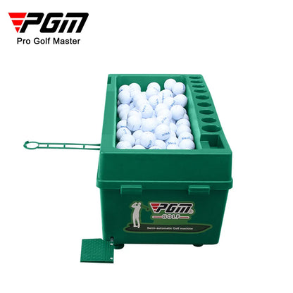 PGM Semi-Automatic Golf Ball Machine - ABS Dispenser & Club Holder