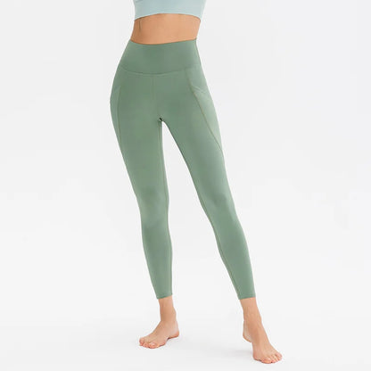 Pantalon de yoga élastique taille haute pour femme