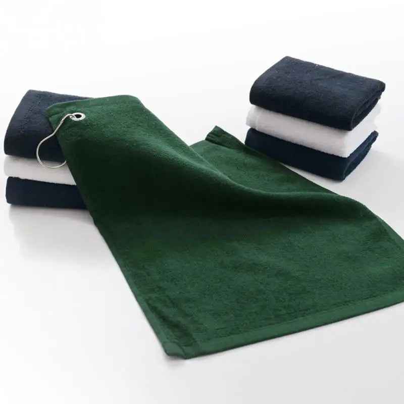 40x32cm Soft Cotton Golf Towel with Hook