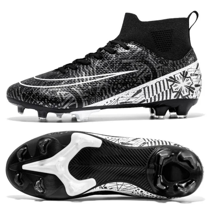 Men's Anti Skid Grass Football Rubber Sole Sneakers