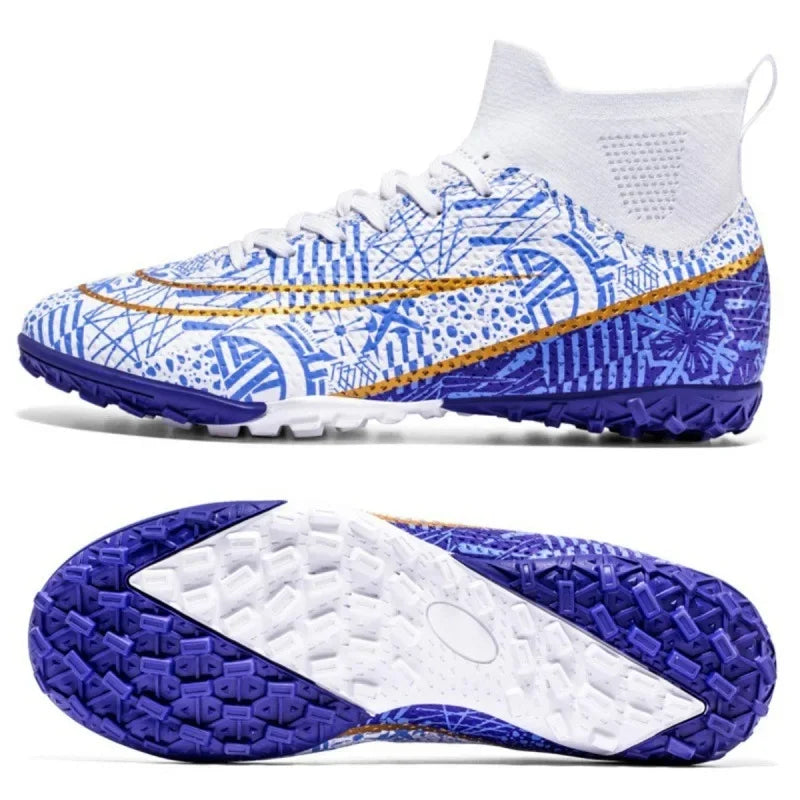 Men's Anti Skid Grass Football Rubber Sole Sneakers