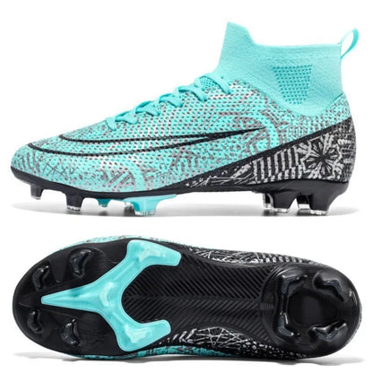 Men's Anti Skid Grass Football Rubber Sole Sneakers