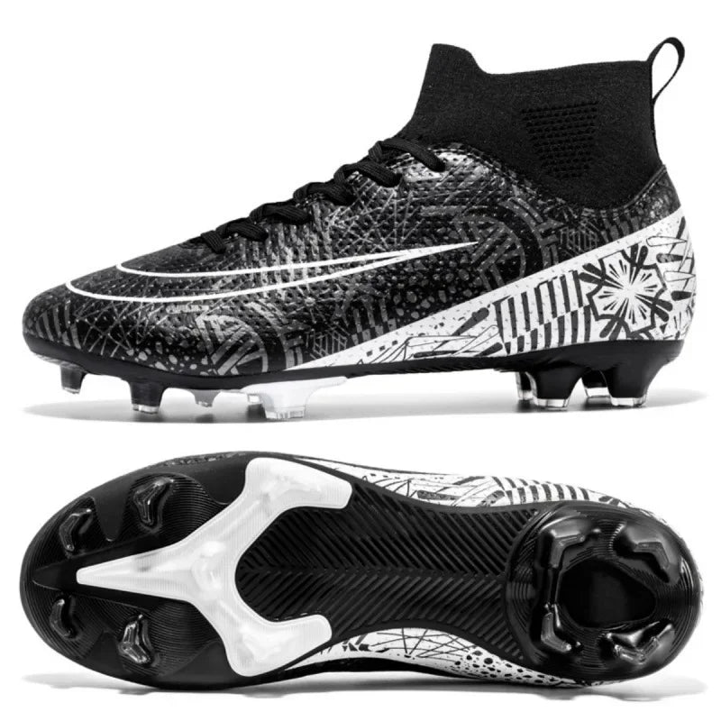 Men's Anti Skid Grass Football Rubber Sole Sneakers