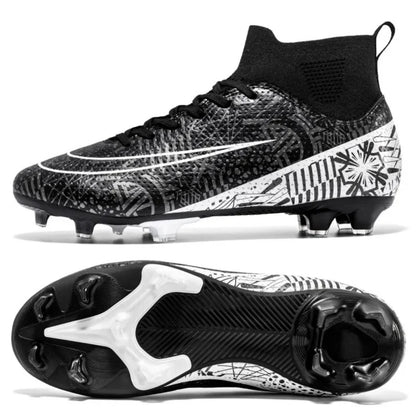 Men's Anti Skid Grass Football Rubber Sole Sneakers