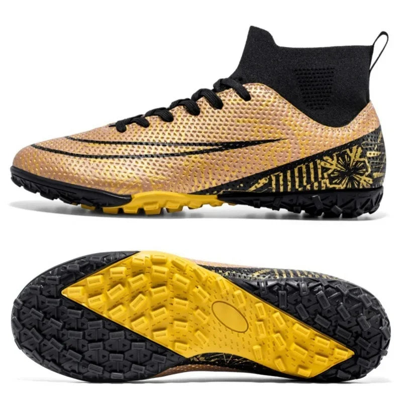 Men's Anti Skid Grass Football Rubber Sole Sneakers