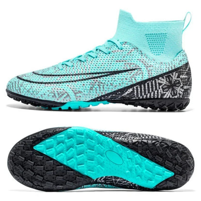 Men's Anti Skid Grass Football Rubber Sole Sneakers