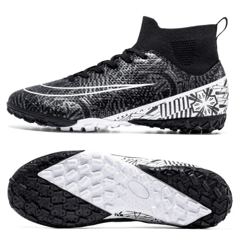 Men's Anti Skid Grass Football Rubber Sole Sneakers