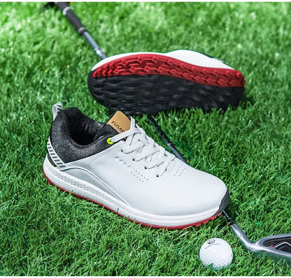 Men's Lace Up Spikeless Golf Shoes