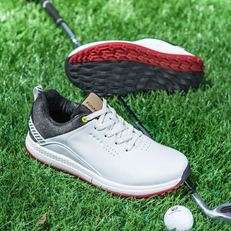 Men's Lace Up Spikeless Golf Shoes