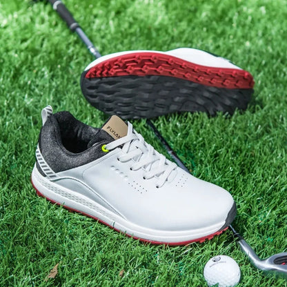 Men's Lace Up Spikeless Golf Shoes