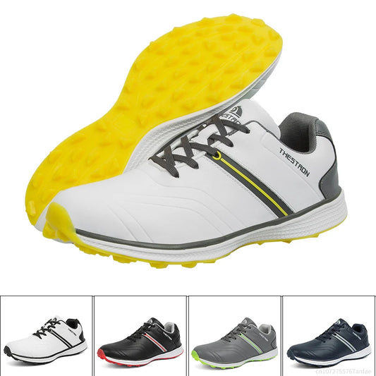 Men's Lightweight Waterproof Golf Sneakers