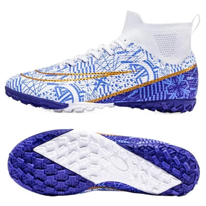 Men's Anti Skid Grass Football Rubber Sole Sneakers