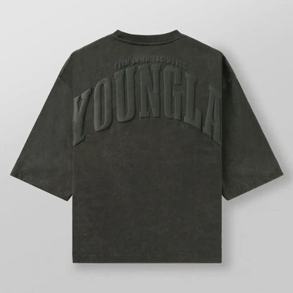 Oversized Foam Printed Cotton T-Shirt for Men