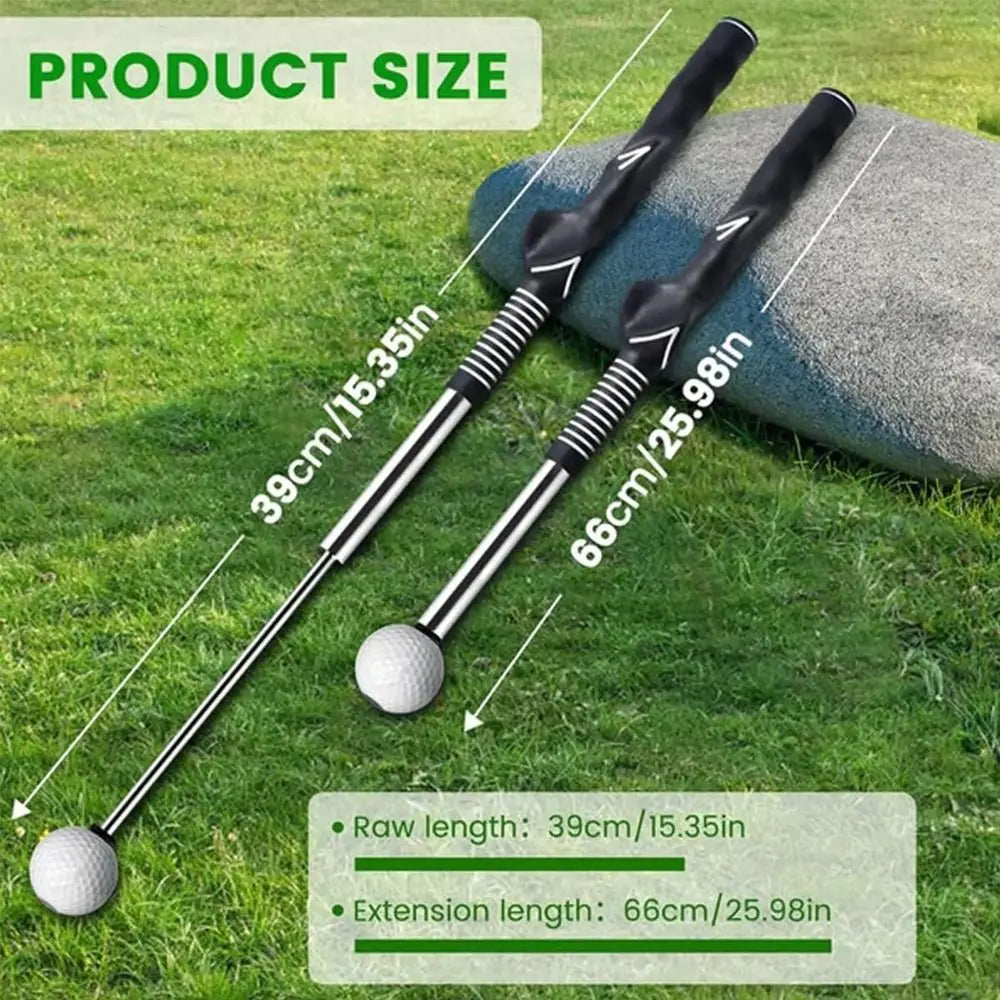 Retractable Stainless Steel Golf Training Swing