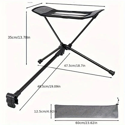 Ultra-Portable Folding Footstool - Ergonomic & Adjustable