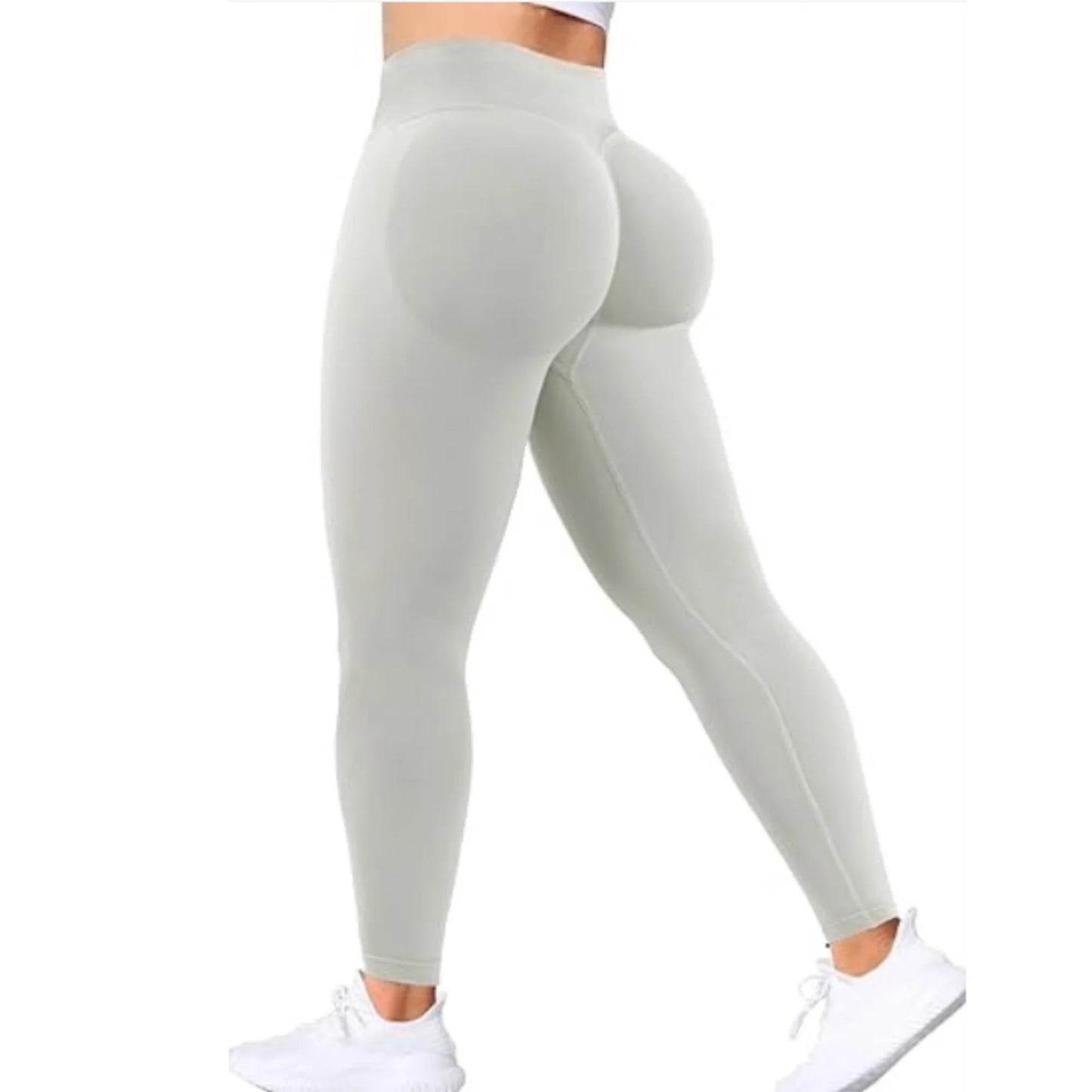 Women's Solid Waist Seamless Yoga Pants
