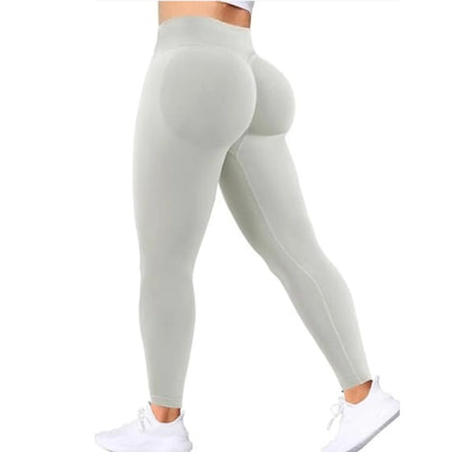 Women's Solid Waist Seamless Yoga Pants