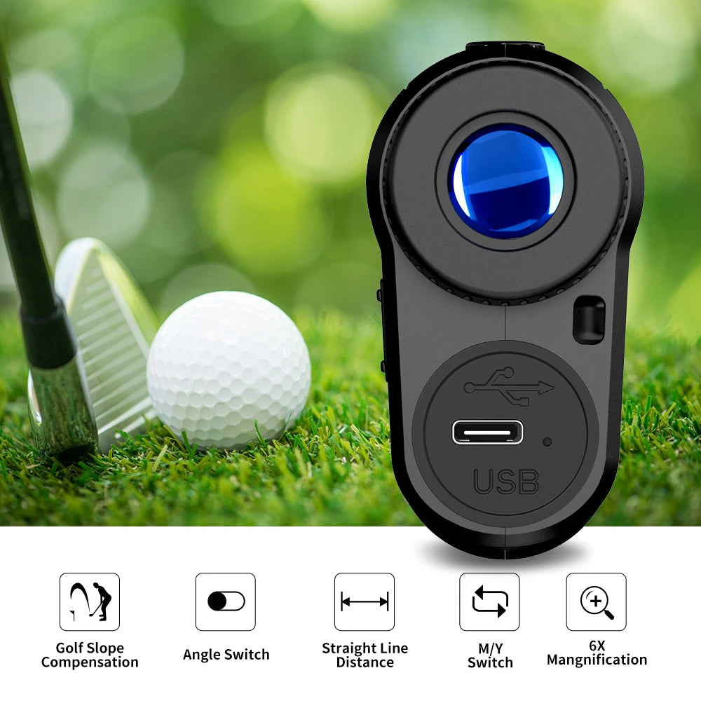 REVASRI Golf Laser Rangefinder with Flag-Lock for Outdoor Sports