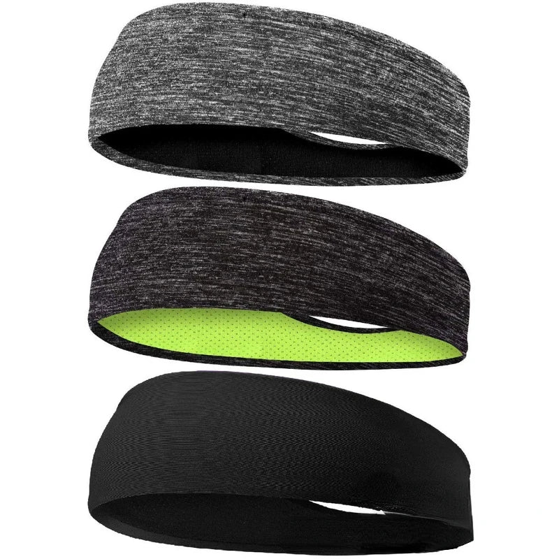 Elastic Sweatband Headband for Men and Women for All Sports