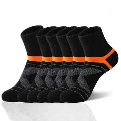 3 Pairs High Quality Men Socks-  Black Sports Socks