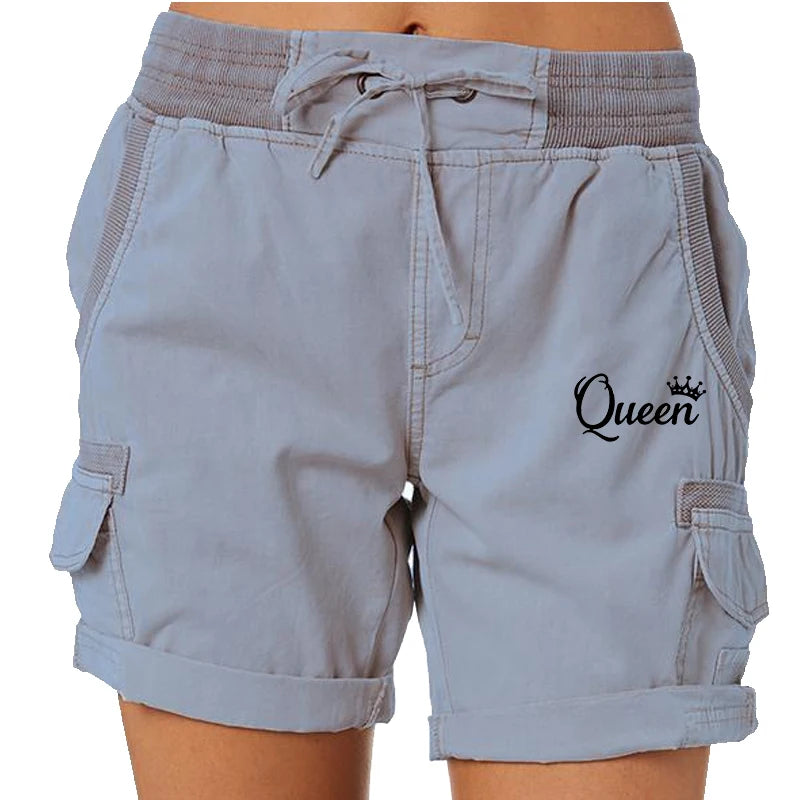 Short de golf extensible imprimé pour femme