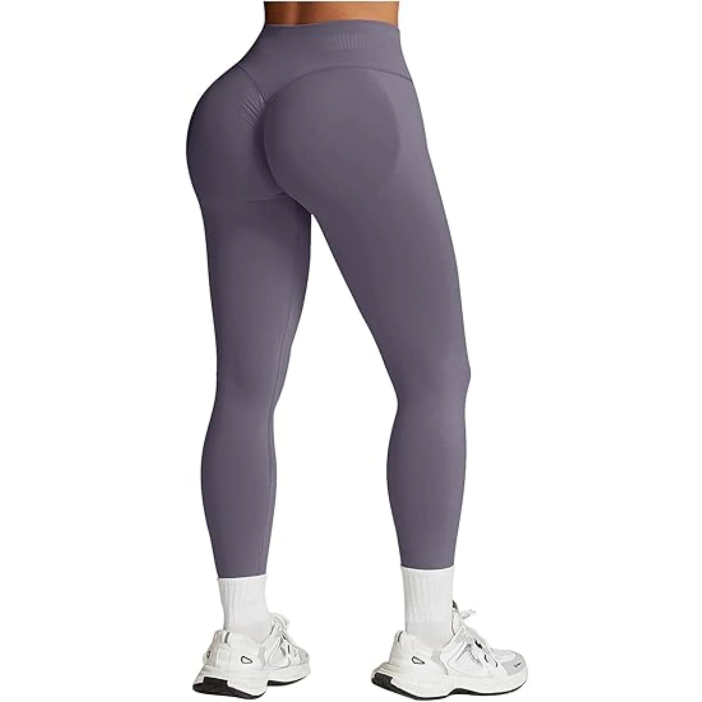 Women's Solid Waist Seamless Yoga Pants