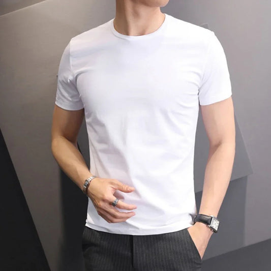 Trendy Casual Loose Round Neck T-Shirts for Men