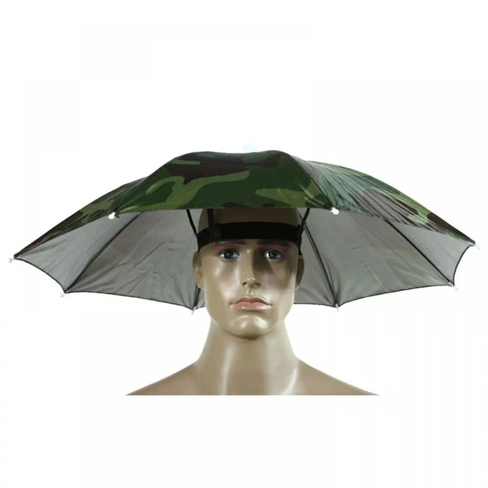 Chapeau parapluie d'extérieur pliable pour le soleil et la pluie