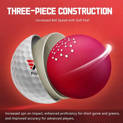 Three-Layer Premium Golf Balls for Training Performance