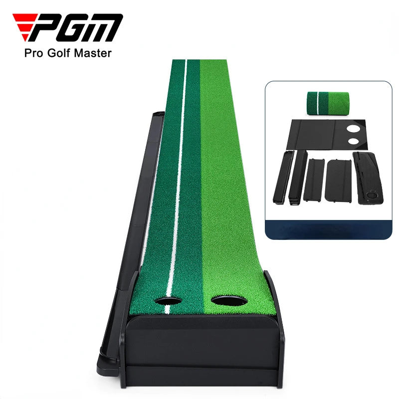 PGM Removable Putting Exerciser - Portable Golf Practice Mat for Home & Office