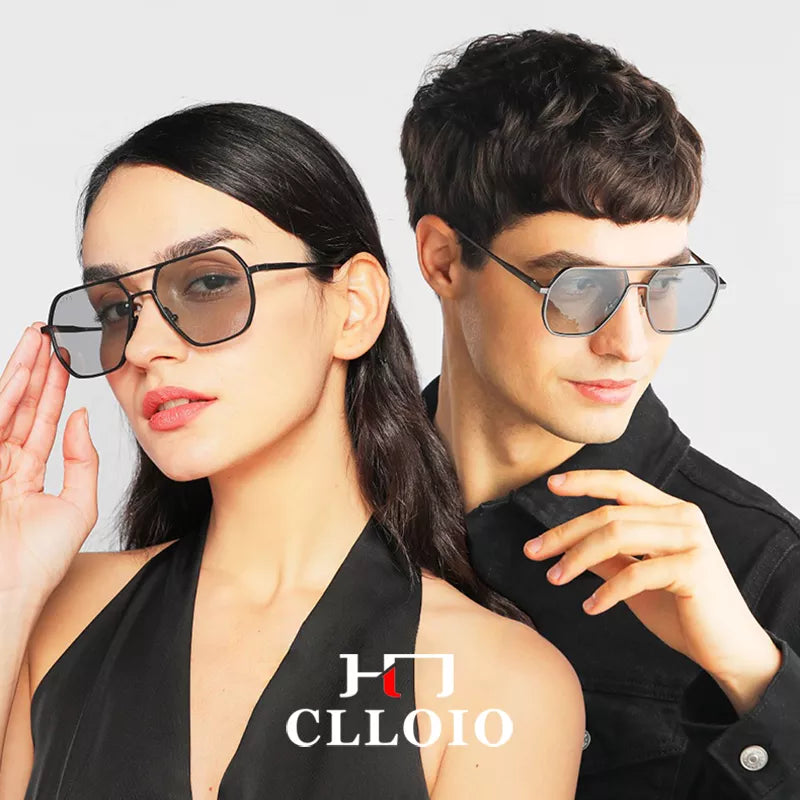 Aluminum Photochromic Polarized Anti-glare Driving sunglasses