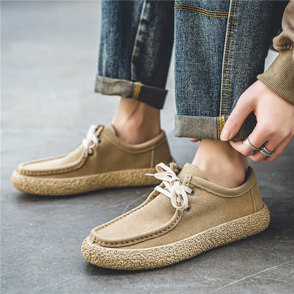 Mocassins à lacets rétro tendance pour hommes