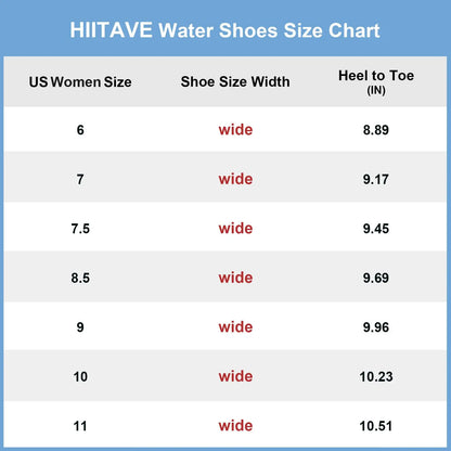 Hiitave Chaussures aquatiques à séchage rapide pour femme