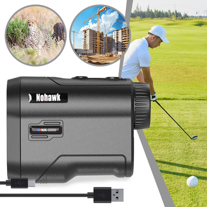 Nohawk 600M/1000Y Golf-Laser-Entfernungsmesser mit Neigungskompensation