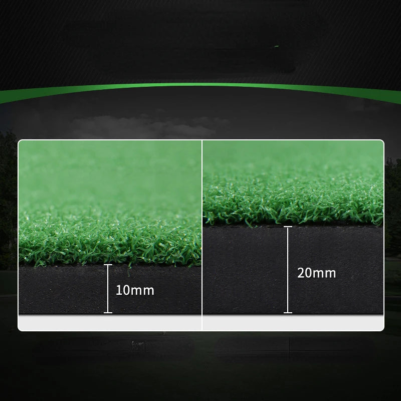 PGM Golf Hitting Mat - Indoor/Outdoor Mini Practice Pad with Tee