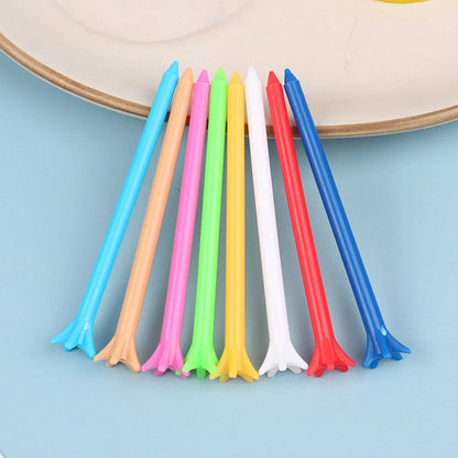 100Pcs Mixed Color Golf Tees - 5-Prong, Low Resistance