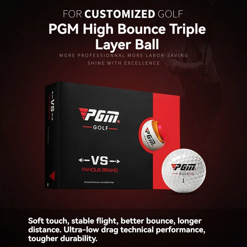 PGM Three-Layer Golf Balls Gift Box Set