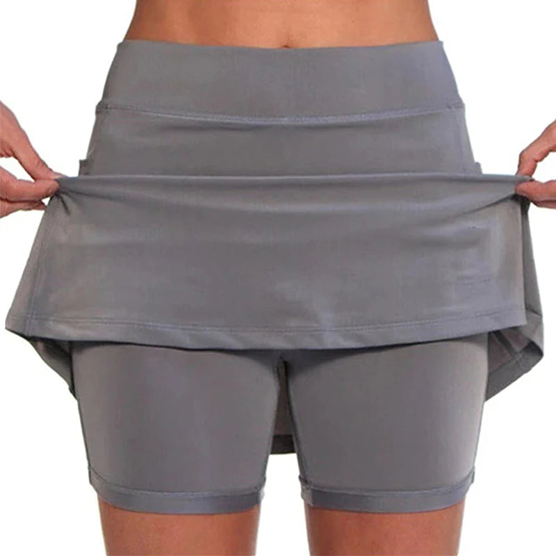 Women's Summer High Waist Golf Skirt with Pockets