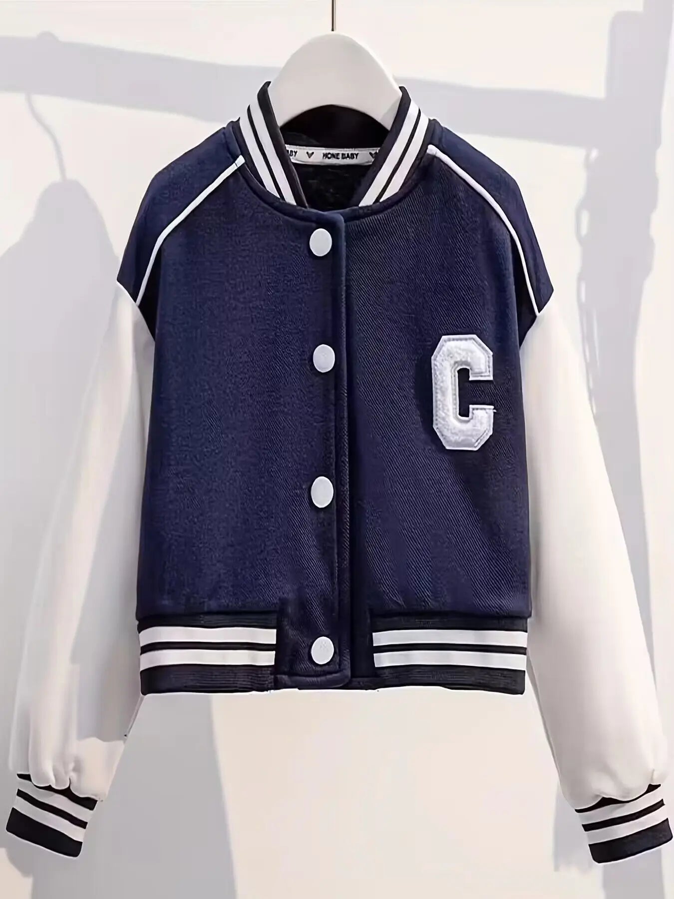 Junior-Kinder-Baseball-Uniform-Anzug mit Spleißbuchstaben-Jacke