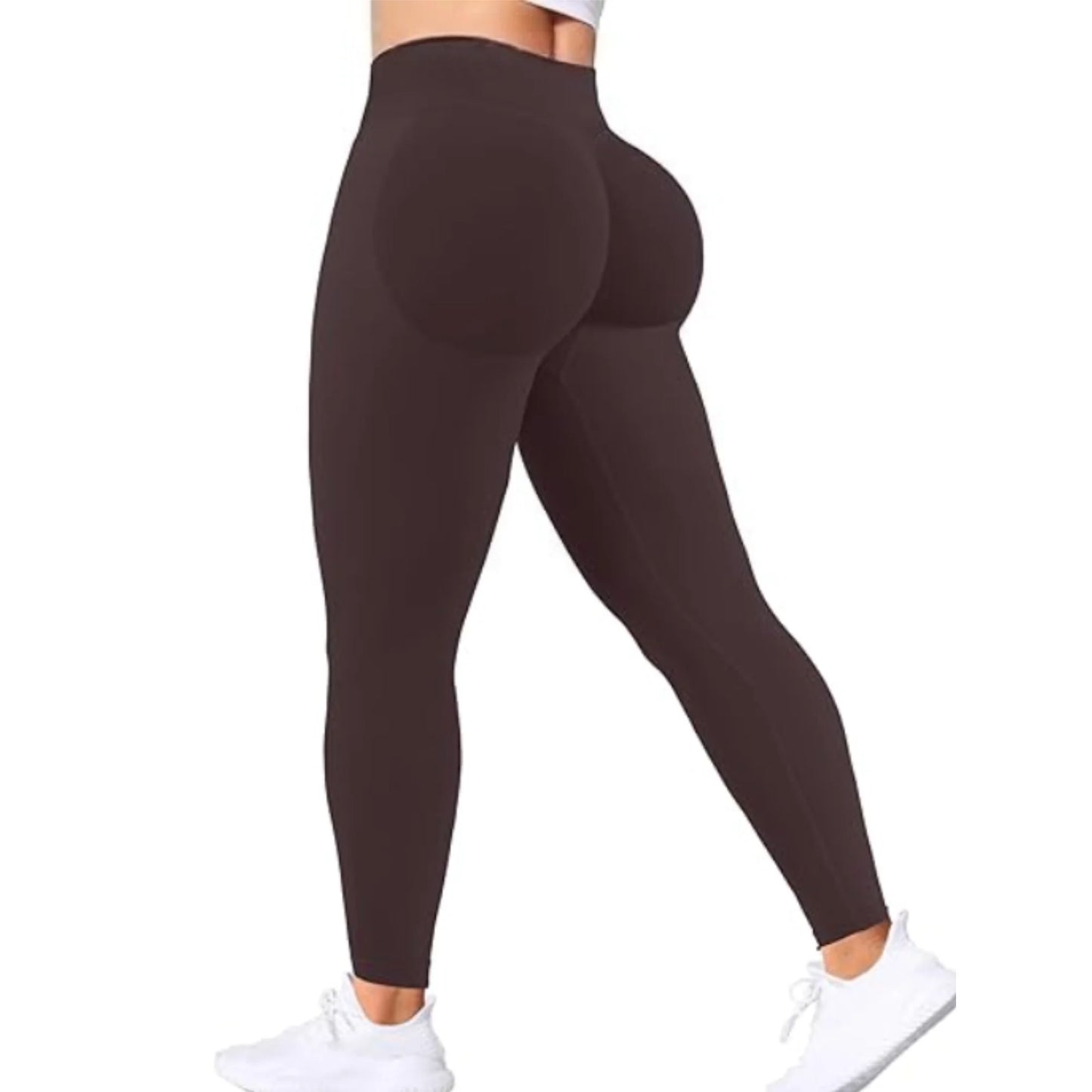 Women's Solid Waist Seamless Yoga Pants