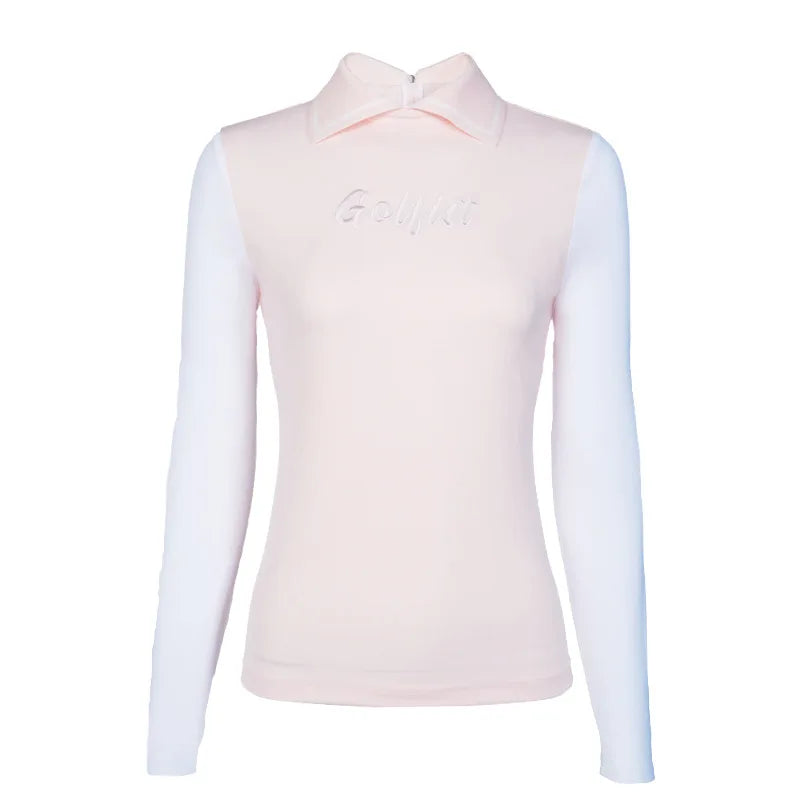 Haut de golf été femme - Soie glacée, protection UV