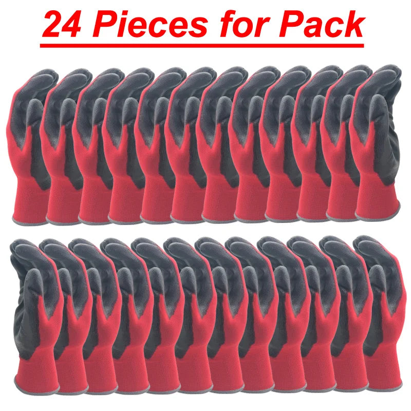 24-Piece Professional Protective Working Gloves