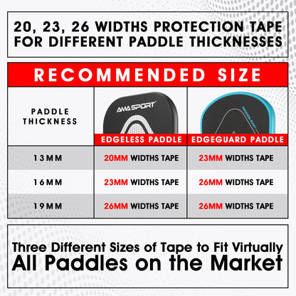 AMASPORT 8-Color Paddle Protection Tapes for Rackets