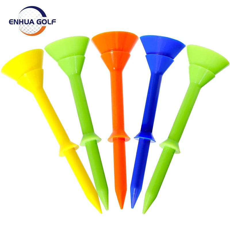 Unzerbrechliches Golf-Tees-Set aus Kunststoff, 83 mm