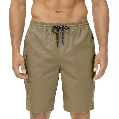 Summer Men's Solid Beach Shorts
