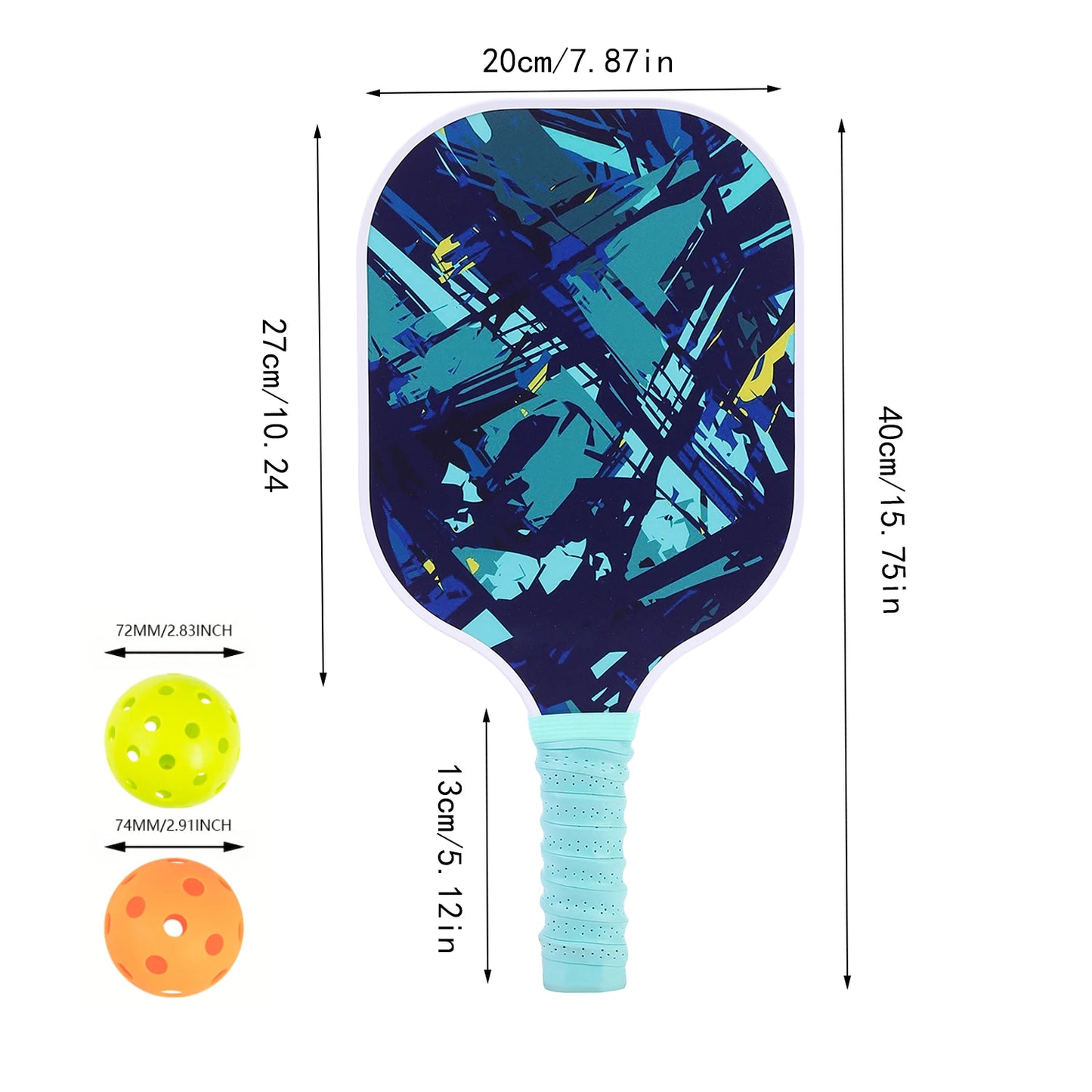 Von der USAPA zugelassenes Pickleball-Set aus Kohlefaser