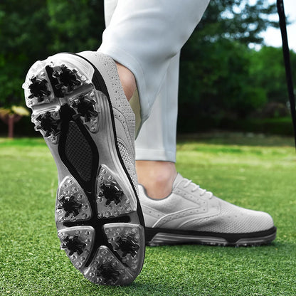 High-Quality Waterproof Leather Men's Golf Shoes