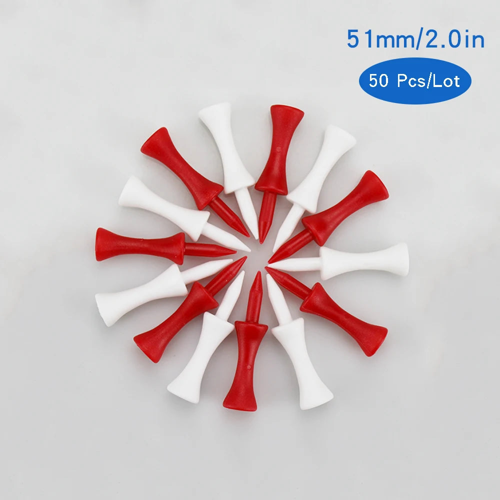 Plastic Golf Tees Stable Ball Position Longer Drives