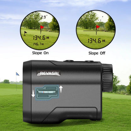 REVASRI Golf Laser Rangefinder with Flag-Lock for Outdoor Sports