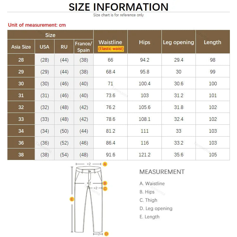 High Elasticity Ice Silk Men's Summer Pants